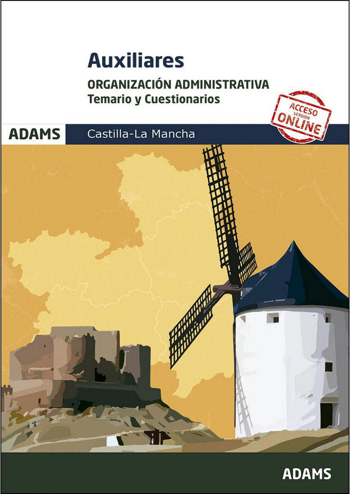Temario y Cuestionarios Organización Administrativa Auxiliares de la Junta de Comunidades de Castill, de Varios autores | por
