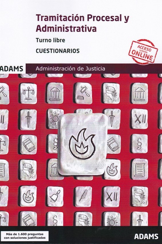 Cuestionarios Tramitación Procesal y Administrativa, turno libre, de Varios autores | portada del libro
