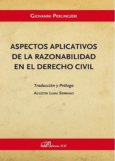 Aspectos aplicativos de la razonabilidad en el derecho civil, de Perlingieri, Giovanni | portada del libro
