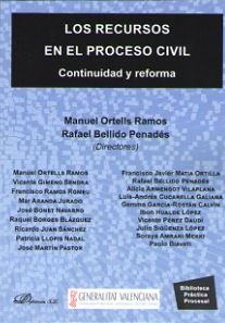 Los recursos en el proceso civil, de Ortells Ramos, Manuel | portada del libro