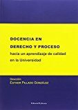 Docencia en Derecho y Proceso, de Pillado González, Esther | portada del libro