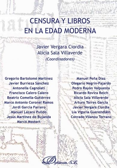 Censura y libros en la Edad Moderna, de Bartolomé Martínez, Gregorio | portada del libro