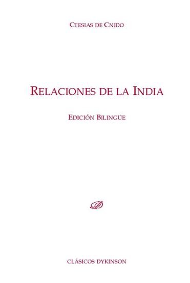 Relaciones de la India, de de Cnido, Ctesias | portada del libro