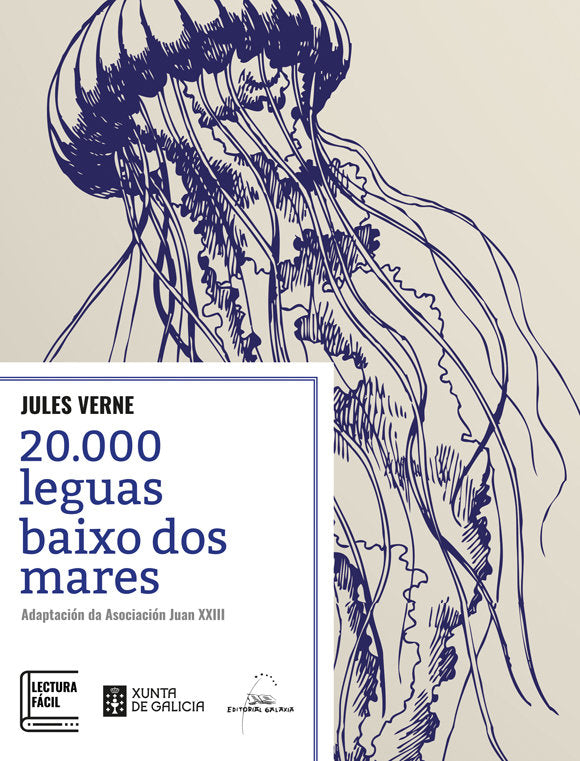 20.000 leguas baixo dos mares, de Verne | portada del libro