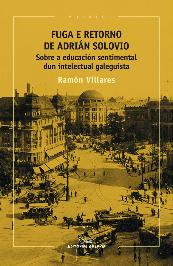 Fuga e retorno de adrian solovio. Sobre a educacion setim, de Villares | portada del libro