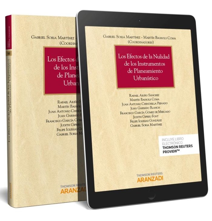 Los efectos de la nulidad de los instrumentos de planeamiento urbanístico (Papel + e-book), de Bassols Coma, Martín | portada