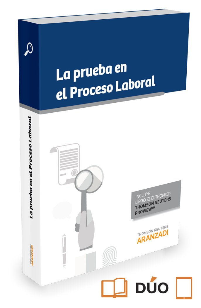 La prueba en el Proceso Laboral (Papel + e-book), de Editorial Aranzadi, Redacción | portada del libro