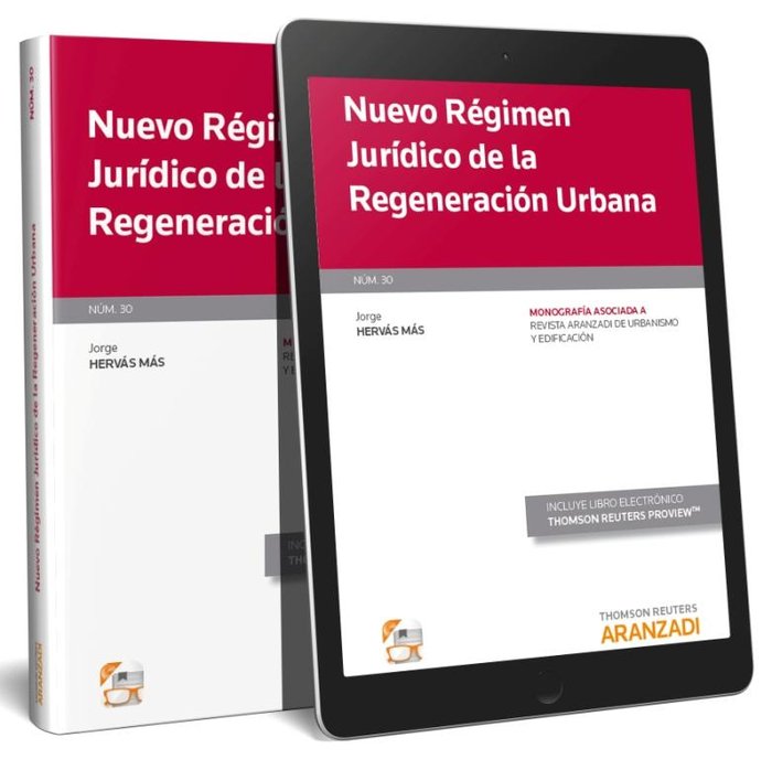 Nuevo régimen jurídico de la regeneración urbana (Papel + e-book), de Hervás Más, Jorge | portada del libro