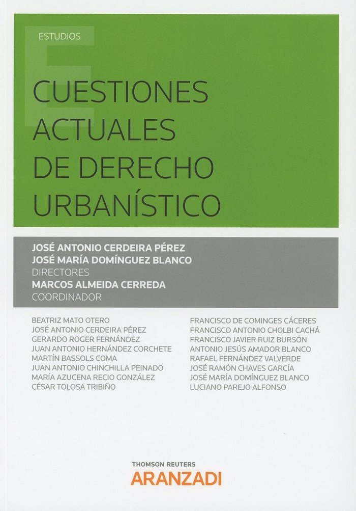 Cuestiones actuales de derecho urbanístico, de Almeida Cerreda, Marcos | portada del libro