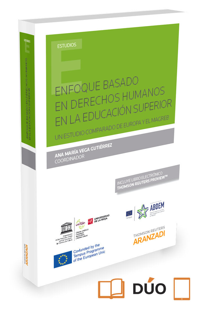 Enfoque basado en derechos humanos en la educación superior (Papel + e-book), de Vega Gutiérrez, Ana Mª | portada del libro