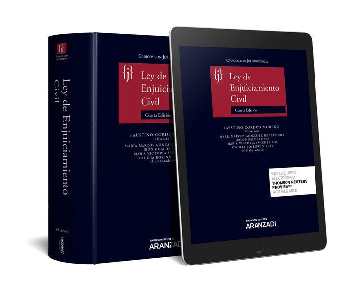 Ley de Enjuiciamiento Civil (Papel + e-book), de Cordón Moreno, Faustino | portada del libro