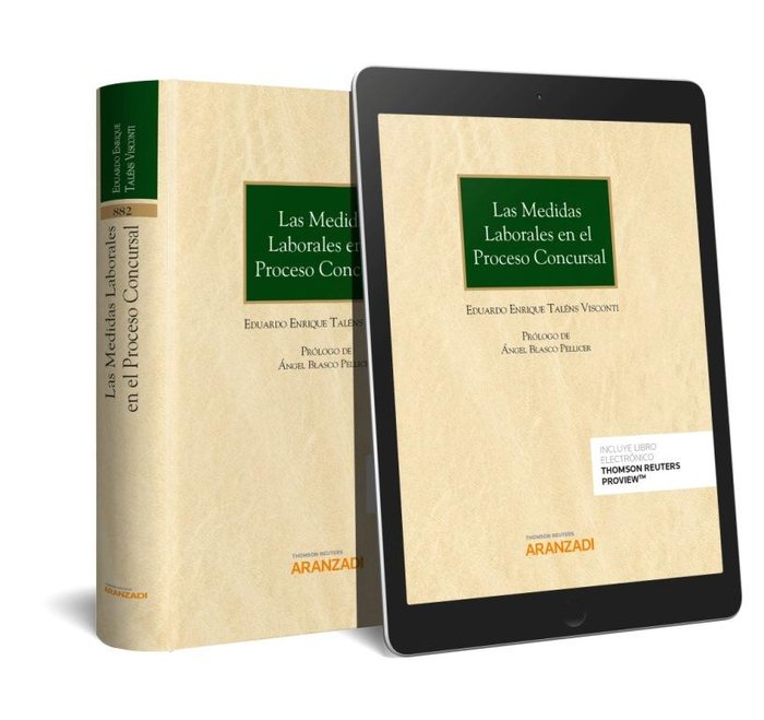 Las medidas laborales en el proceso concursal (Papel + e-book), de Talens Visconti, Eduardo Enrique | portada del libro