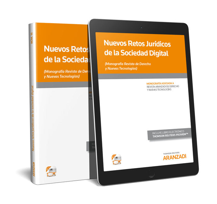 Nuevos retos jurídicos de la sociedad digital (Papel + e-book), de Autores, Varios | portada del libro