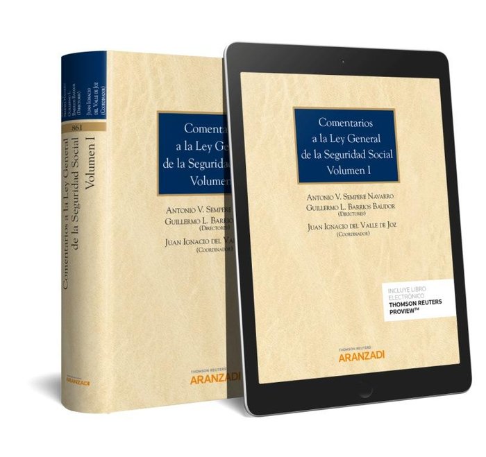 Comentarios a la Ley General de la Seguridad Social (Volumen I) (Papel + e-book), de Barrios Baudor , Guillermo L. | portada 