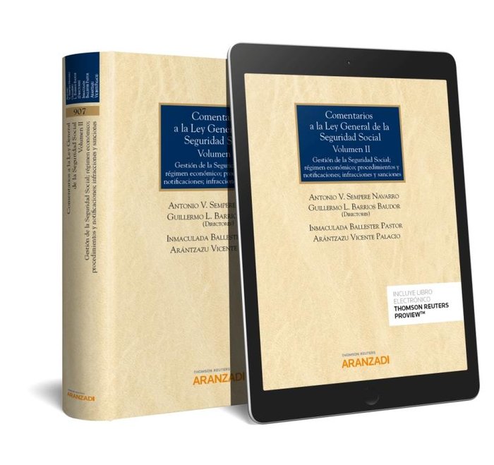 Comentarios a la Ley General de la Seguridad Social (Volumen II) (Papel + e-book), de Barrios Baudor , Guillermo L. | portada