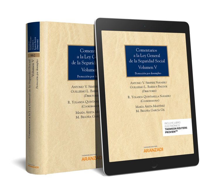 Comentarios a la Ley General de la Seguridad Social (Volumen V) (Papel + e-book), de Areta Martínez, María | portada del libr