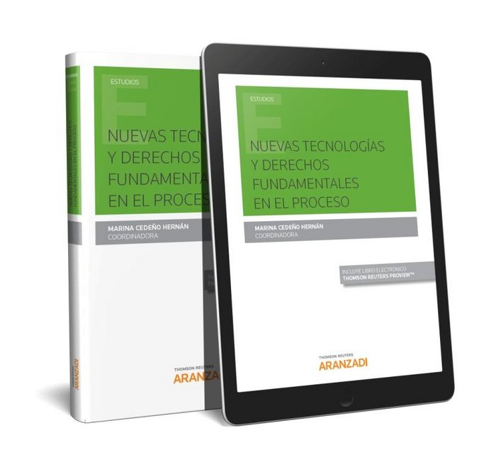 Nuevas tecnologías y derechos fundamentales en el proceso (Papel + e-book), de Cedeño Hernán, Marina | portada del libro