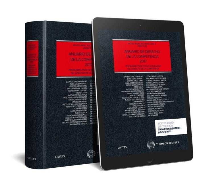 Anuario de Derecho de la Competencia 2017 (Papel + e-book), de Recuerda Girela, Miguel Ángel | portada del libro