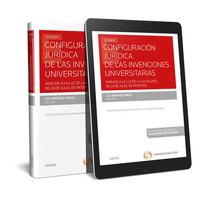 Configuración jurídica de las invenciones universitarias (Papel + e-book), de Sánchez García, Luz | portada del libro
