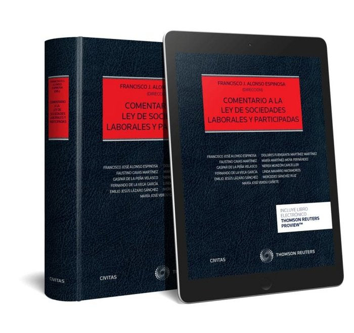 Comentario a la Ley de Sociedades Laborales y Participadas (Papel + e-book), de Alonso Espinosa, Francisco J. | portada del l