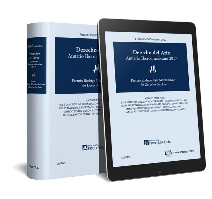 Derecho del arte. Anuario Iberoamericano 2017 (Papel + e-book), de Berón Bustillo, Emilio Javier | portada del libro