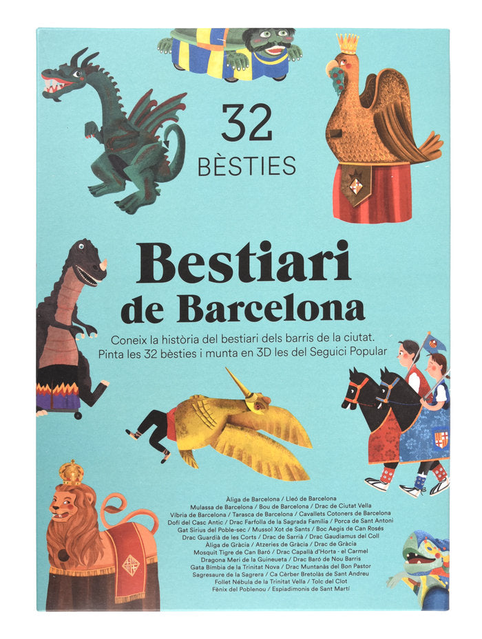 BESTIARI DE BARCELONA 32 BESTIES, de ALONSO CRUZET, NICOL·S | portada del libro
