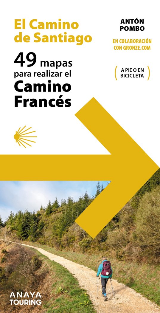 49 MAPAS PARA REALIZAR EL CAMINO DE SANTIAGO CAMINO FRANCES, de POMBO RODRIGUEZ, ANTON | portada del libro