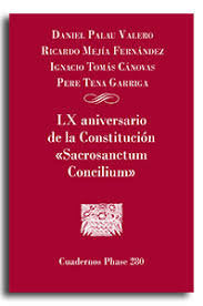 LX ANIVERSARIO DELA CONSTITUCION 'SACROSANCTUM CONCILIUM', de PALAU, DANIEL | portada del libro