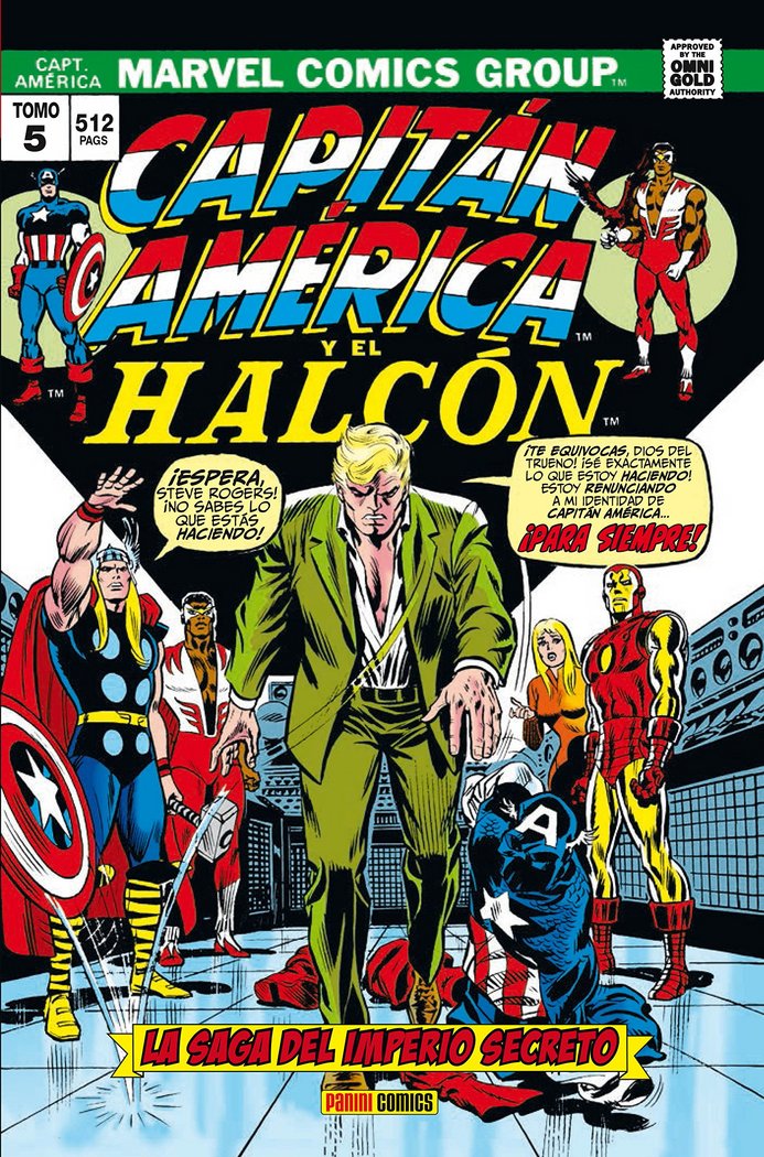 CAPITAN AMERICA Y EL HALCON N 05 LA SAGA DEL IMPERIO SECRETO, de BUSCEMA SAL#ROBBINS FRANK#ENGLEHART STEVE | portada del libr