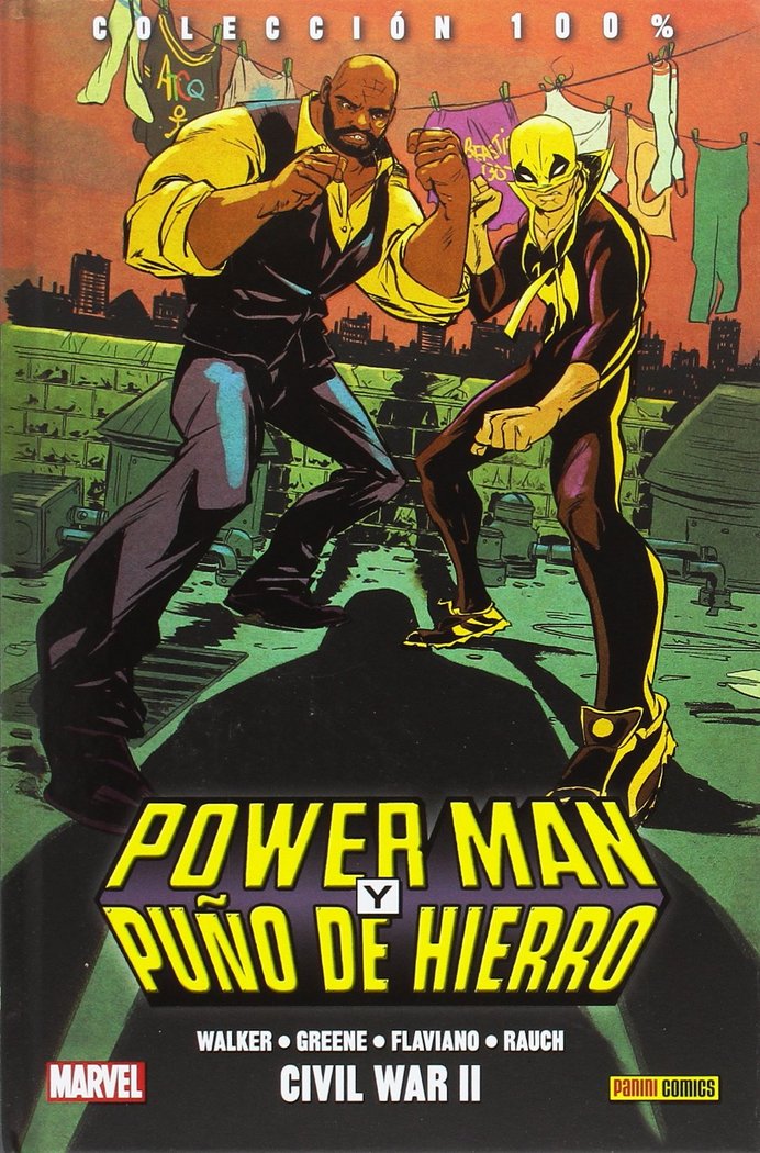 POWERMAN Y PUÑO DE HIERRO 02: CIVIL WAR II, de WALKER | portada del libro