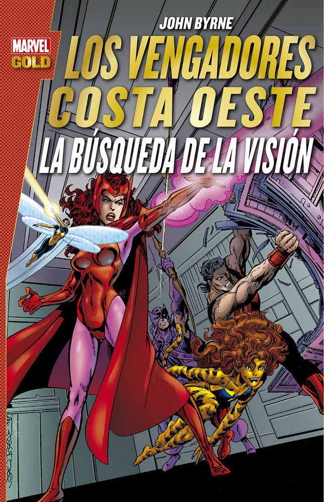MARVEL GOLD LOS VENGADORES COSTA OESTE LA BUSQUEDA DE LA V, de VARIOS AUTORES | portada del libro