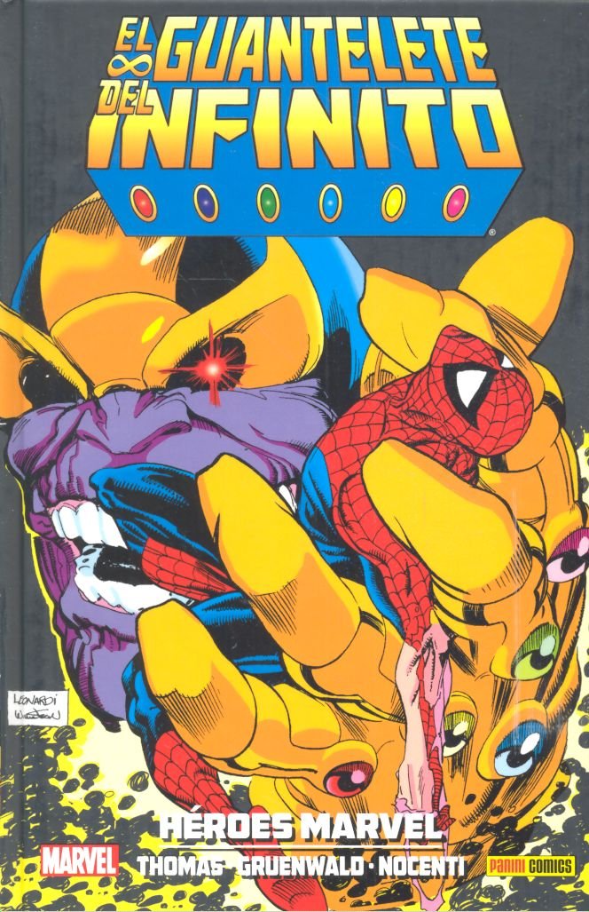 EL GUANTELETE DEL INFINITO: HEROES MARVEL, de STARLIN | portada del libro