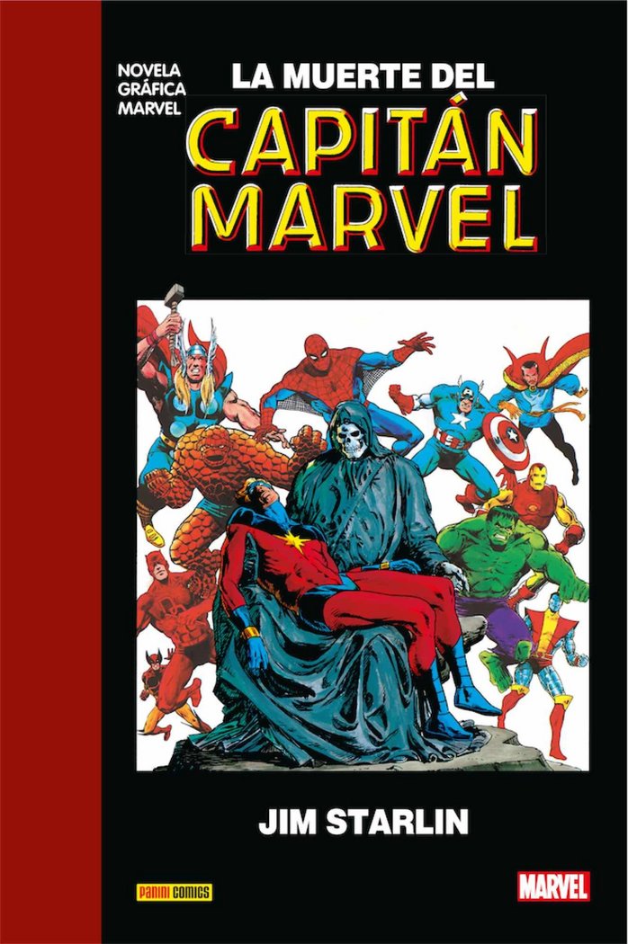 LA MUERTE DEL CAPITAN MARVEL, de STARLIN | portada del libro