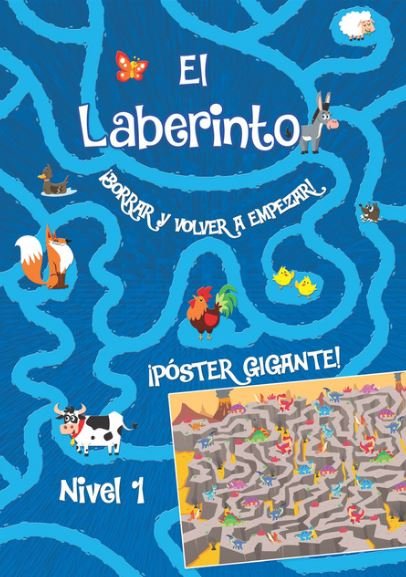 LABERINTO BORRAR Y VOLVER A EMPEZAR NIVEL 1 | portada del libro