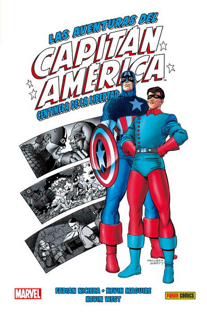 ATEMPORALES LAS AVENTURAS DEL CAPITAN AMERICA, CENTINELA DE LA LI, de STEVE CARR, KEVIN MAGUIRE, FABIAN NICIEZA | portada del