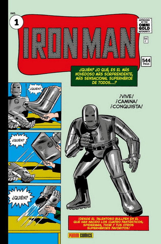 MARVEL GOLD OMNIBUS IRON MAN. NACE IRON MAN, de STAN LEE#JACK KIRBY#STEVE DITKO#DON HECK#LARRY | portada del libro