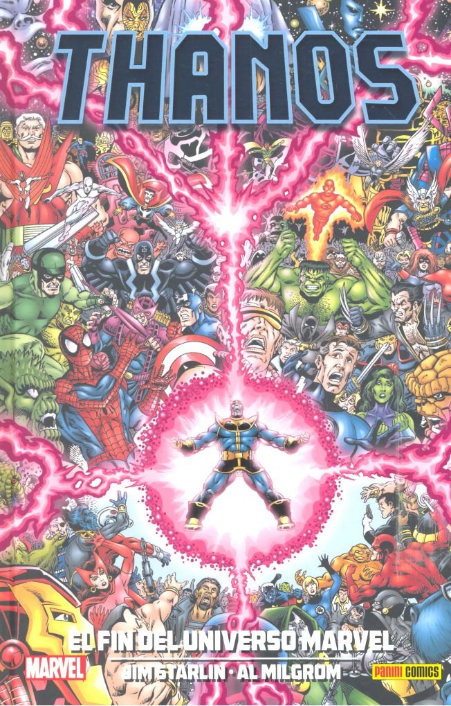 100 % MARVEL HC THANOS. EL FIN DEL UNIVERSO MARVEL, de JIM STARLIN | portada del libro