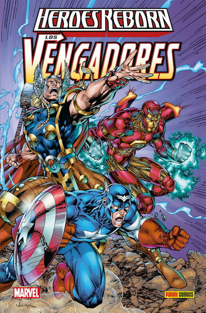HEROES REBORN LOS VENGADORES, de JEPH LOEB | portada del libro