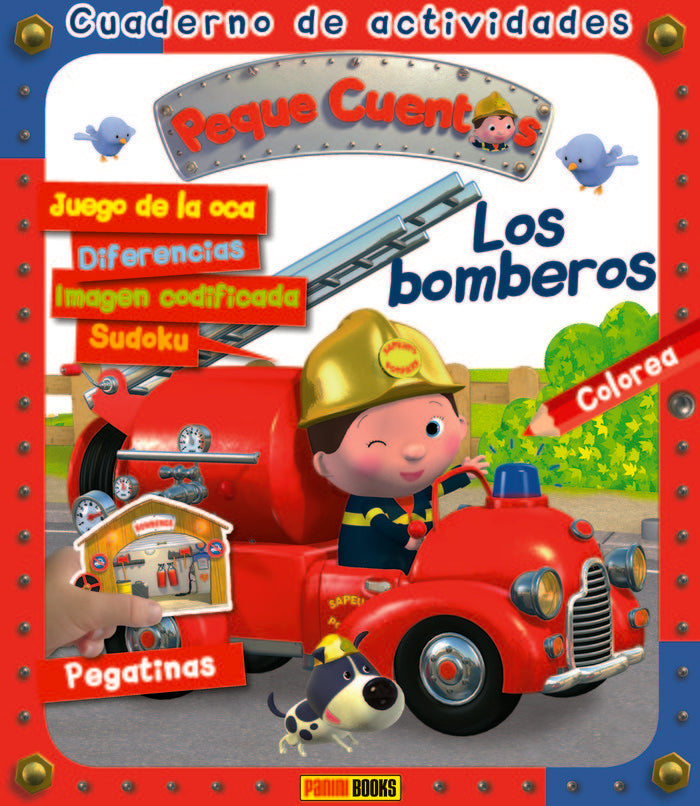BOMBEROS, LOS - CUADERNO DE ACTIVIDADES PEQUE CUENTOS | portada del libro