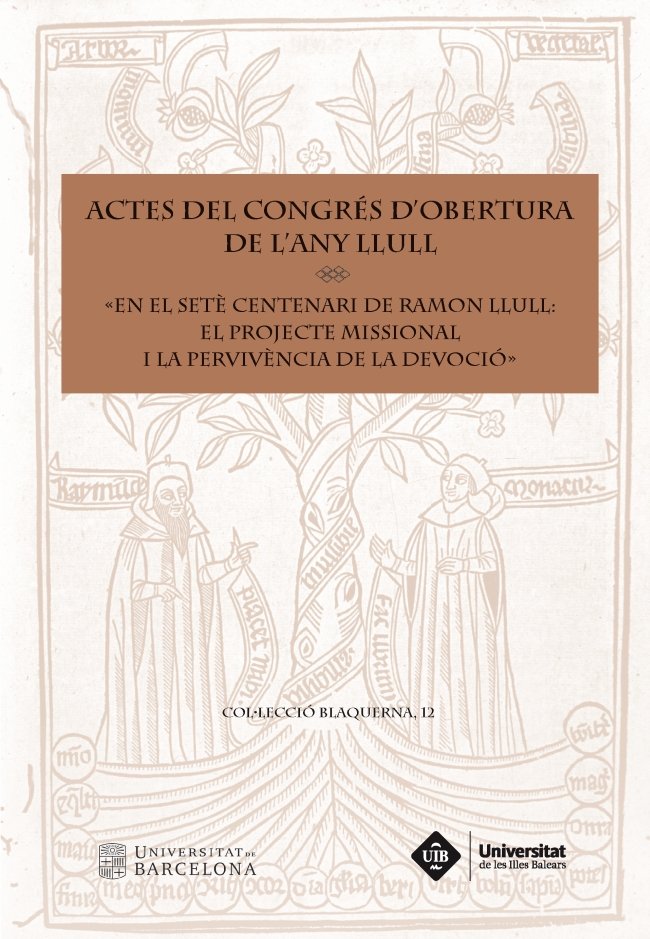 Actes del congrés d?obertura de l?any Llull «En el setè centenari de Ramon Llull: el projecte i la p, de AA.VV. | portada del