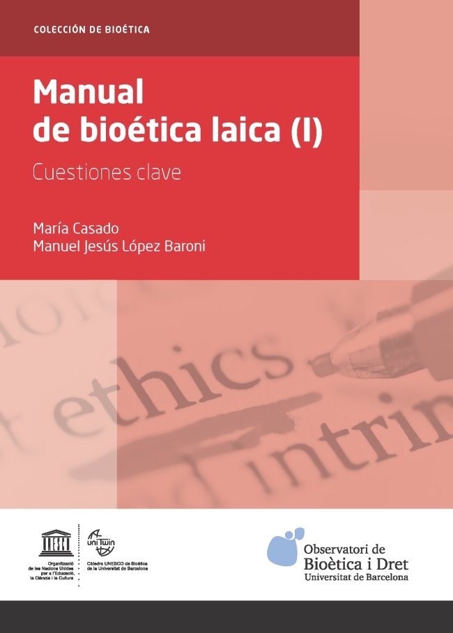 Manual de bioética laica (I), de Casado González, María | portada del libro