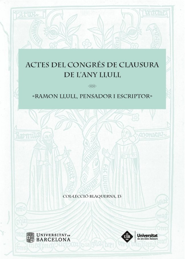 Actes del Congrés de Clausura de l'Any Llull «Ramon Llull, pensador i escriptor», de Varios autores | portada del libro
