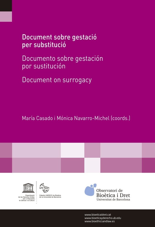 Document sobre gestació per substitució, de Varios autores | portada del libro