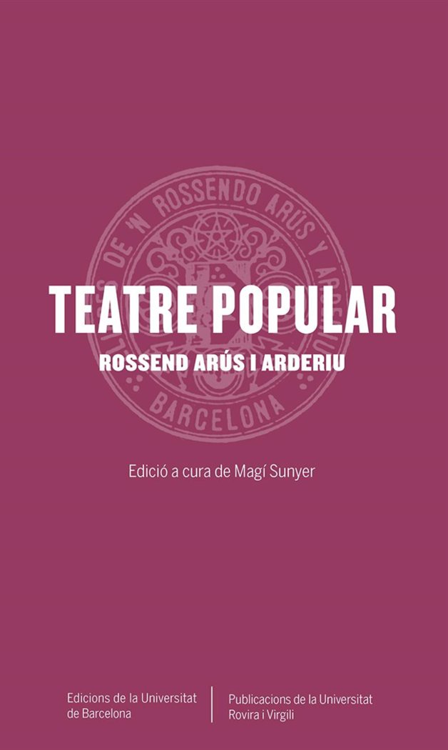 Teatre popular, de Arús i Arderiu, Rossend | portada del libro