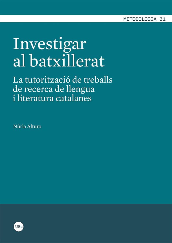 Investigar al batxillerat, de Alturo Monné | portada del libro