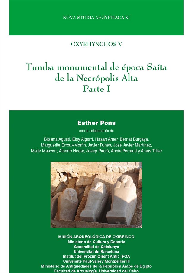 OXYRHYNCHOS V TUMBA MONUMENTAL DE EPOCA S, de PONS MELLADO, ESTHER | portada del libro