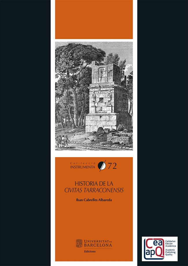 I.72 HISTORIA DE LA CIVITAS TARRACONENSIS, de CABRELLES ALBAREDA, IBAN | portada del libro