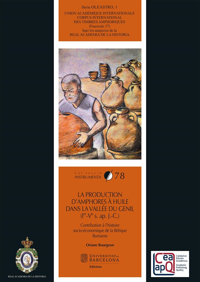 LA PRODUCTION DAMPHORES A HUILE DANS LA VALLEE DU G, de BOURGEON, ORIANE | portada del libro