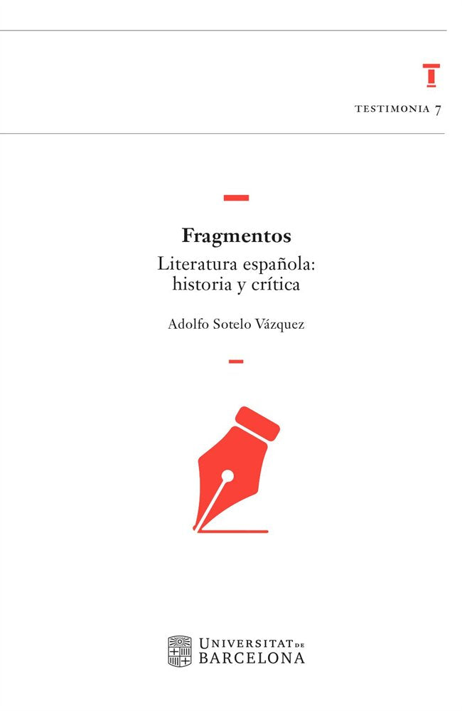 FRAGMENTOS, de SOTELO VAZQUEZ, ADOLFO | portada del libro