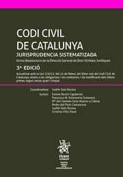 Codi Civil de Catalunya Jurisprudencia Sistematizada 3ª edició 2017, de BOSCH CAPDEVILA | portada del libro